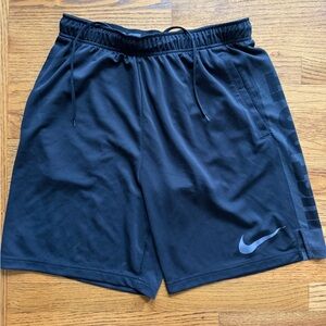 EUC Mens Black Nike Dri Fit Athletic Shorts Just Do It Sports Basketball